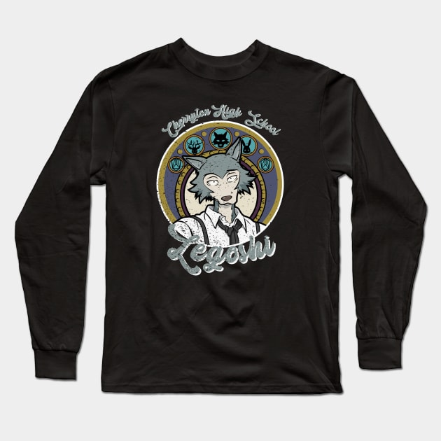 BEASTARS 2: LEGOSHI (GRUNGE STYLE) Long Sleeve T-Shirt by FunGangStore